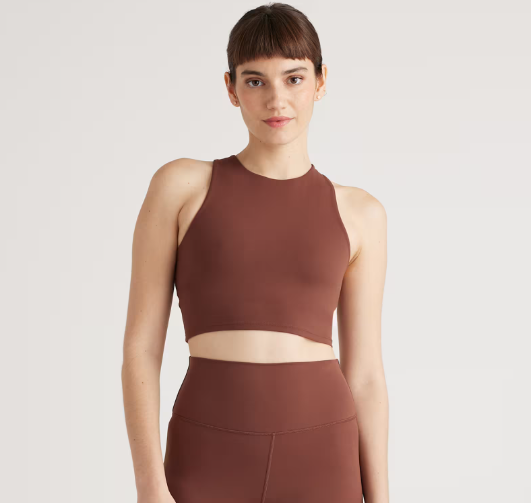 Ultra-Form High-Neck Cropped Tank