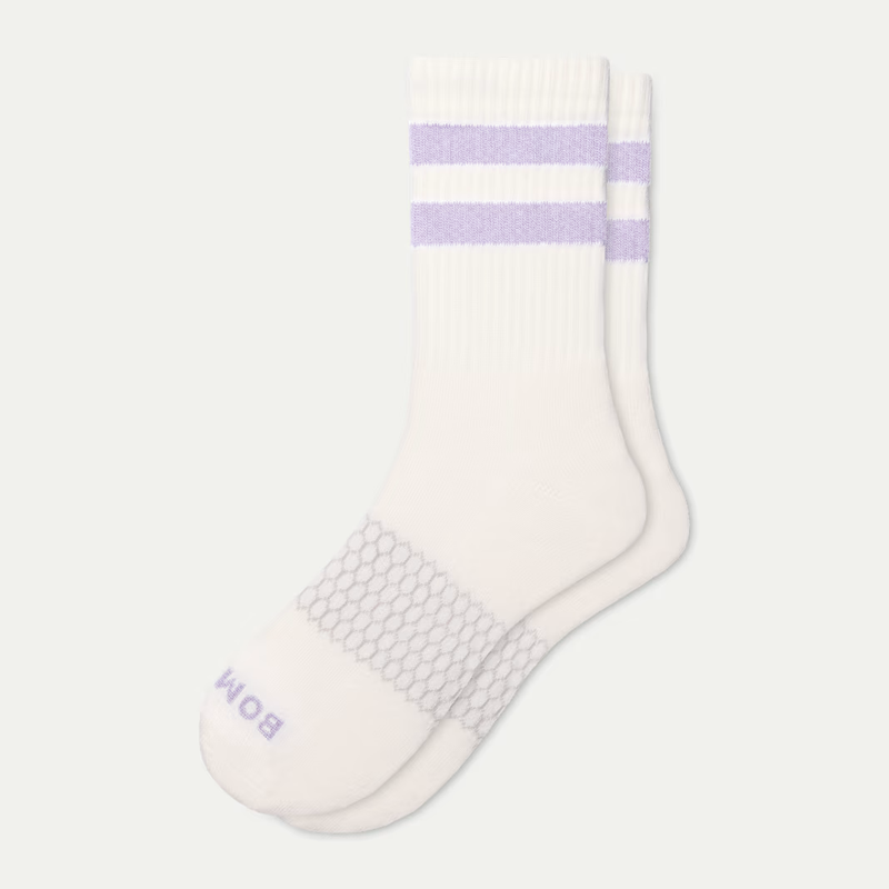 Women's Vintage Stripes Half Calf Socks