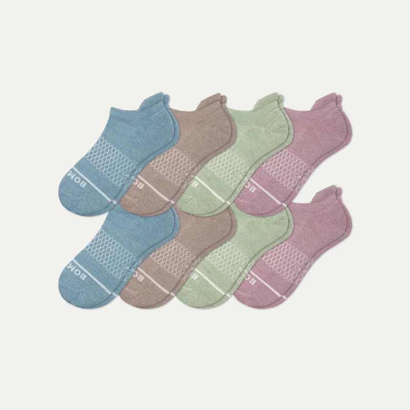 Women's Merino Wool Blend Ankle Sock 8-Pack