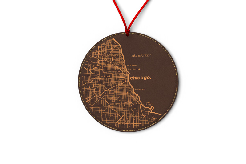 Home Town Map Ornament
