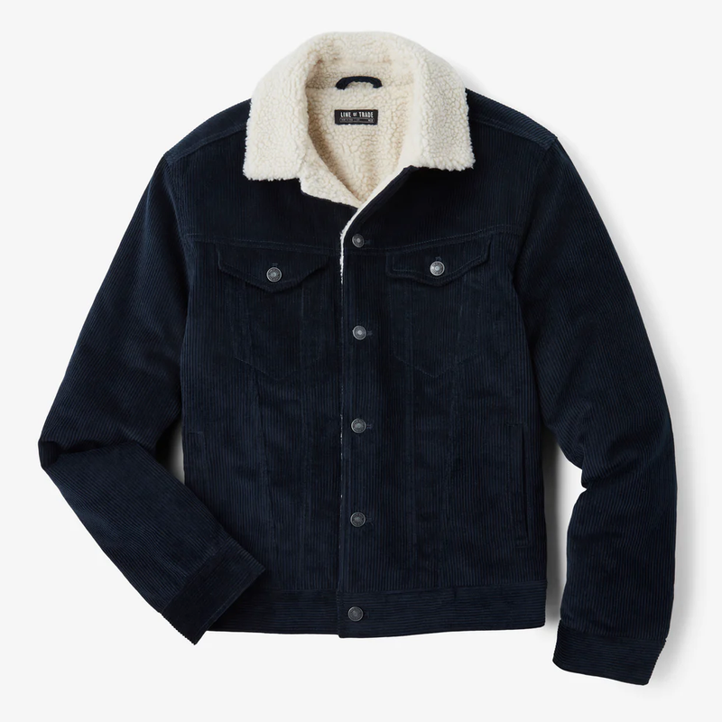 Montana Fleece-Lined Corduroy Trucker Jacket