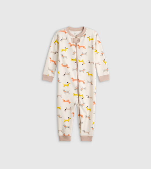 100% Organic Cotton One Piece Baby Pajama