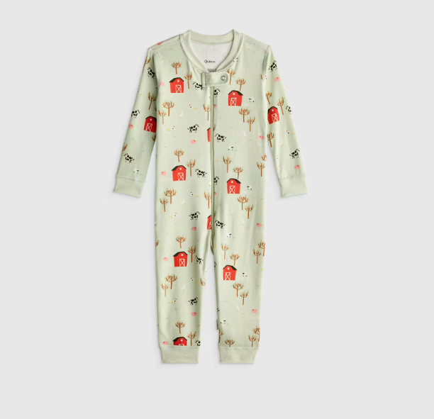 100% Organic Cotton One Piece Baby Pajama