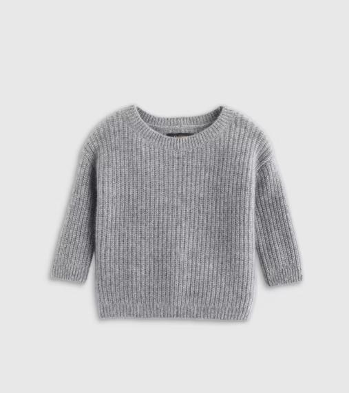 Toddler Washable Cashmere Fisherman Tunic Sweater