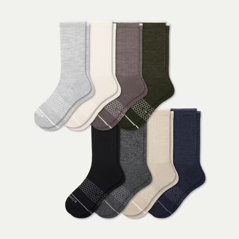 Women's Merino Wool Blend Calf Sock 8-Pack