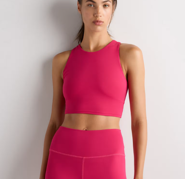 Ultra-Form High-Neck Cropped Tank