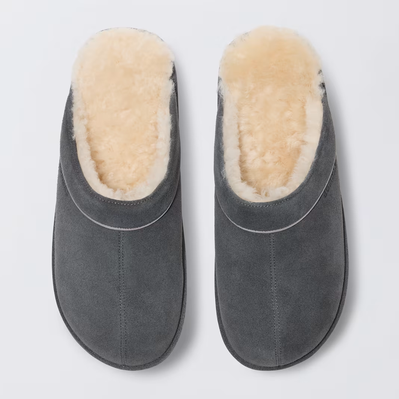 Men's Suede Fluff Scuff Slipper