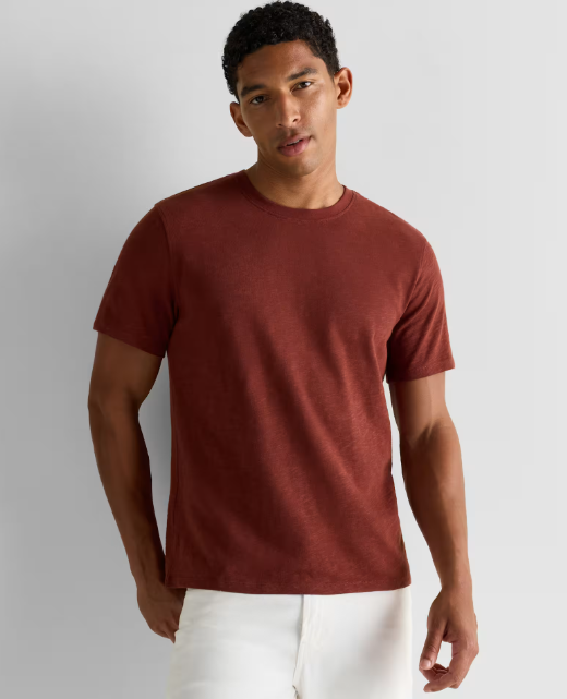 100% Organic Cotton Slub Crewneck Tee