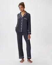 Bamboo Jersey Long Sleeve Pajama Set