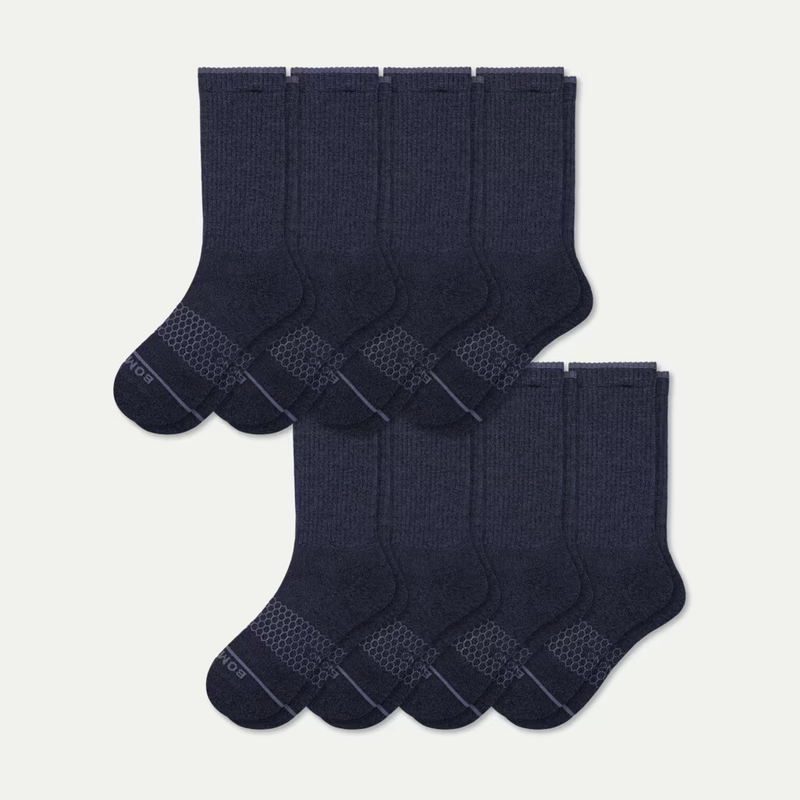 Women's Merino Wool Blend Calf Sock 8-Pack