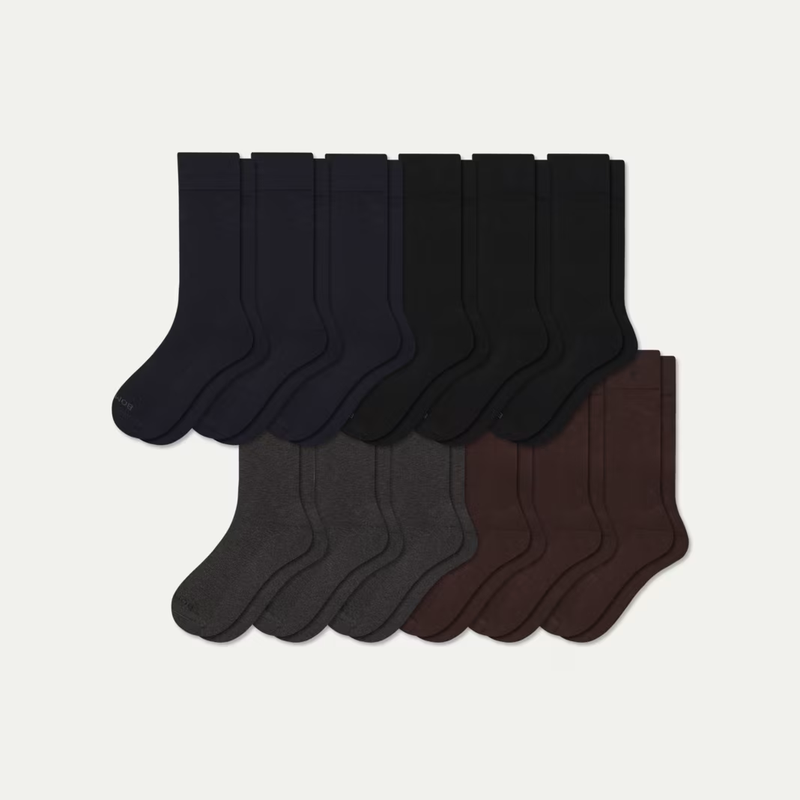 Men's Dress Calf Sock 12-Pack