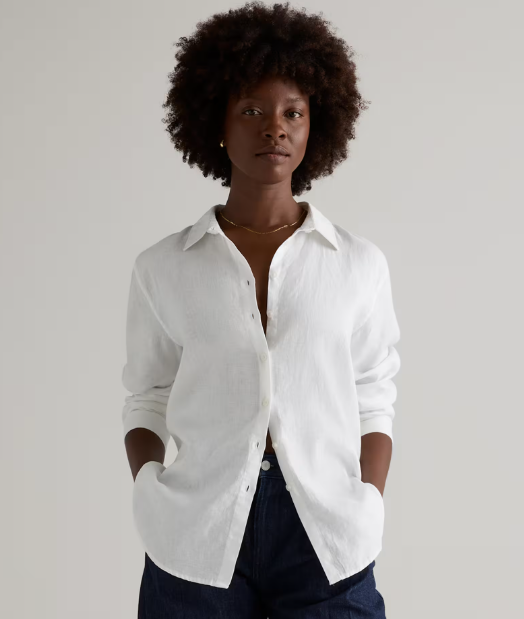 100% European Linen Long Sleeve Shirt