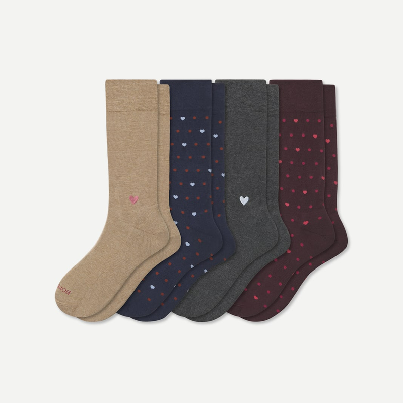Men's Dress Calf Sock 4-Pack