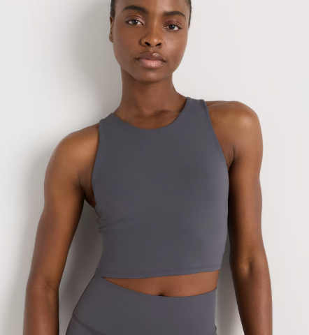 Ultra-Form High-Neck Cropped Tank