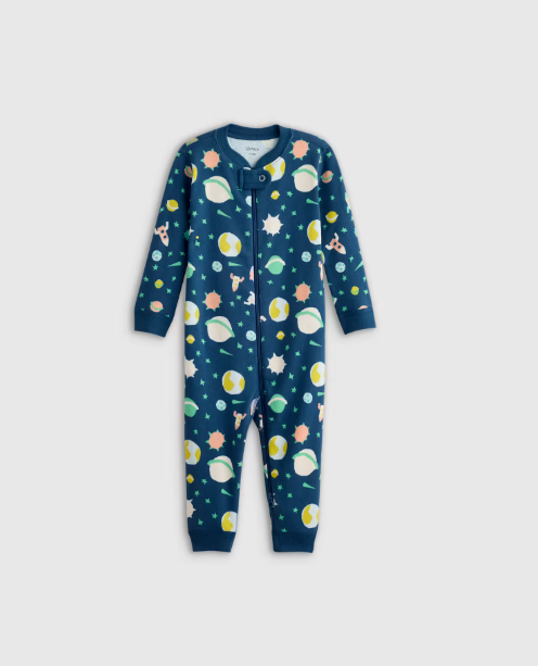 100% Organic Cotton One Piece Baby Pajama