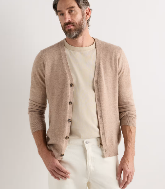 Mongolian Cashmere Cardigan Sweater