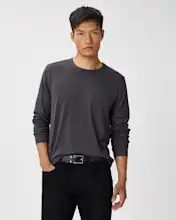 100% Pima Cotton Luxe Touch Long Sleeve Tee