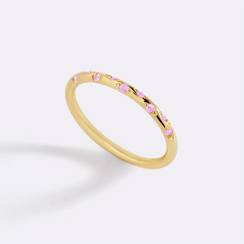 Dainty Constellation Birthstone Ring