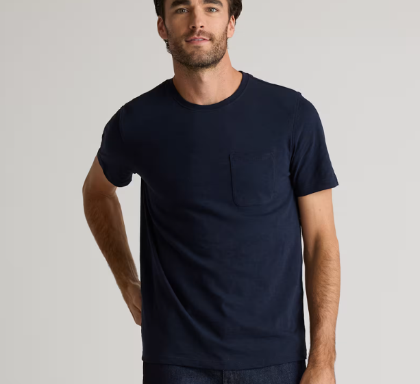 100% Organic Cotton Slub Pocket Tee