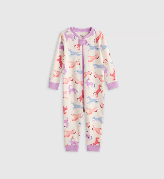 100% Organic Cotton One Piece Baby Pajama