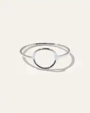 14K Gold Circle Ring