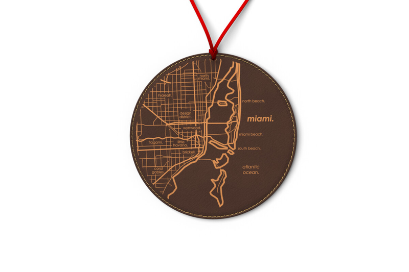 Home Town Map Ornament