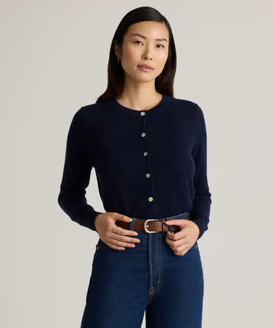 Mongolian Cashmere Cardigan Sweater