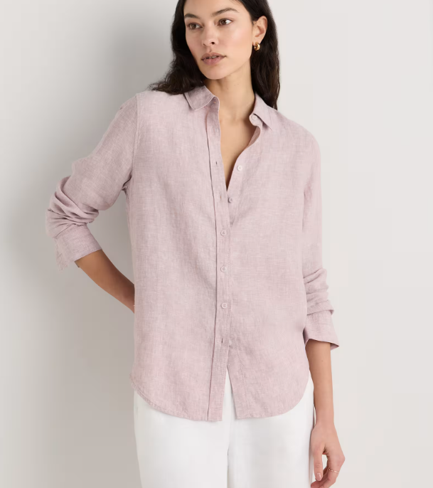 100% European Linen Long Sleeve Shirt