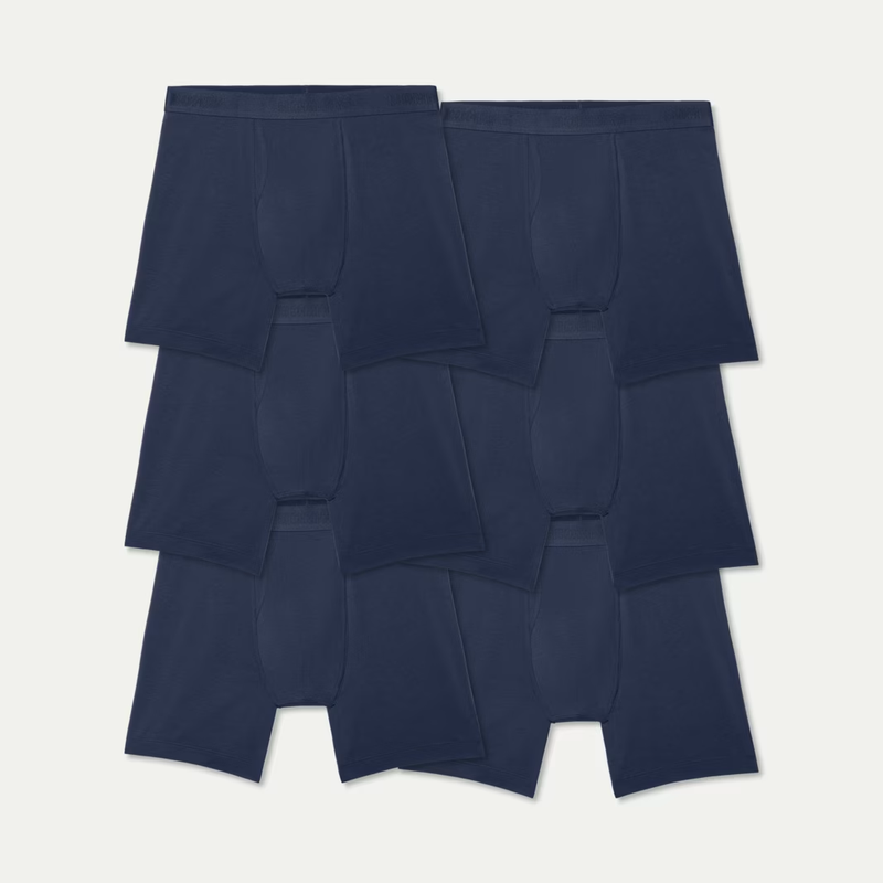 Men's Cotton Modal Blend Boxer Brief 6" 6-Pack