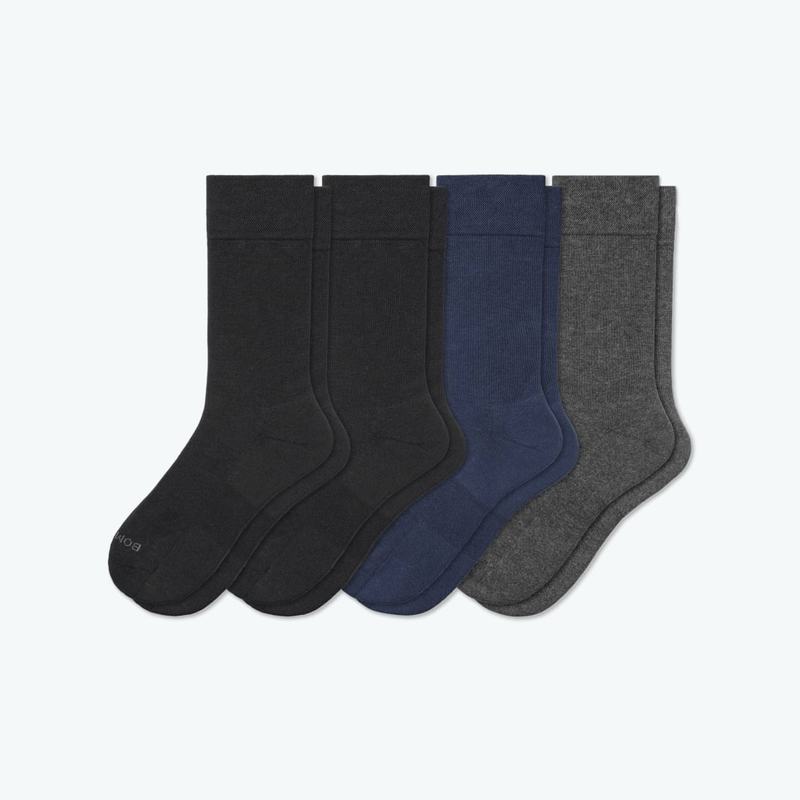 Men's Dress Calf Sock 4-Pack