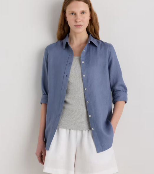 100% European Linen Long Sleeve Shirt