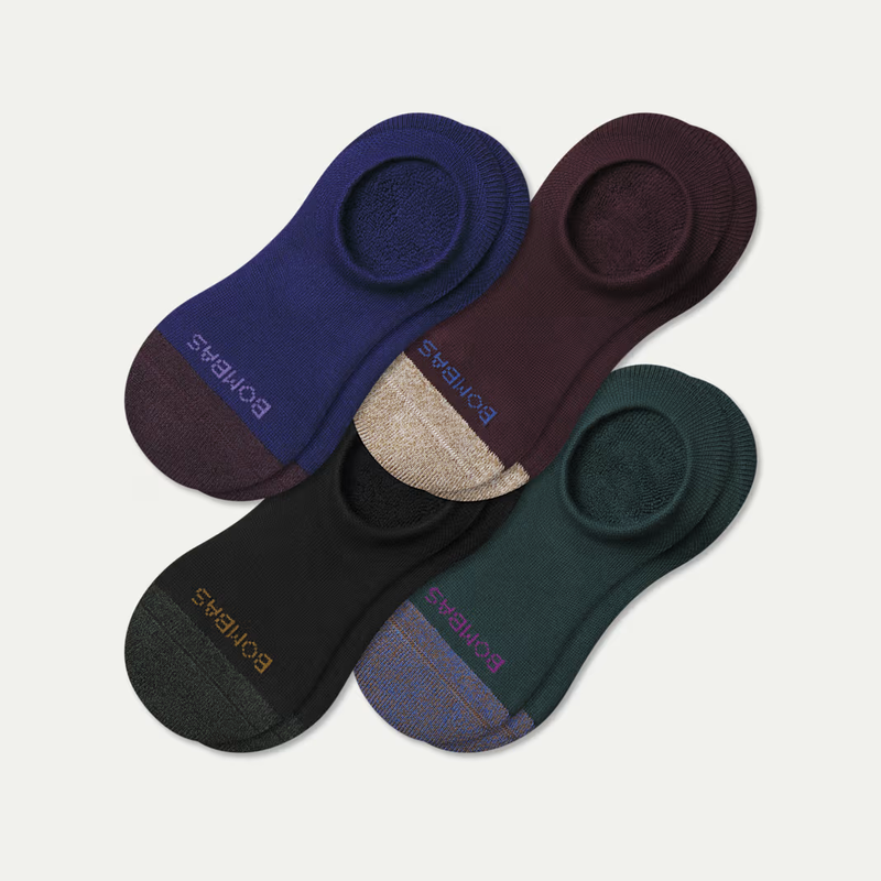 Men's Cushioned No Show Sock 4-Pack