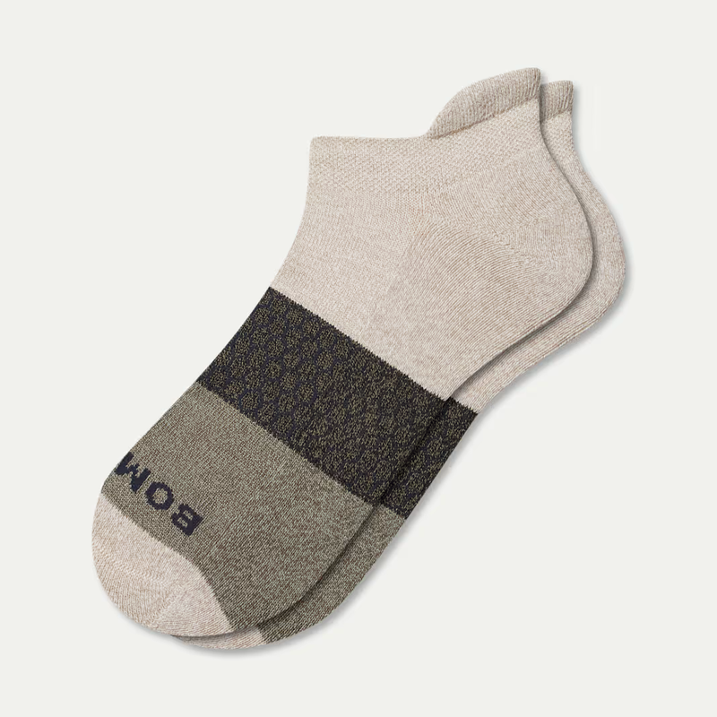 Men's Tri-Block Ankle Socks