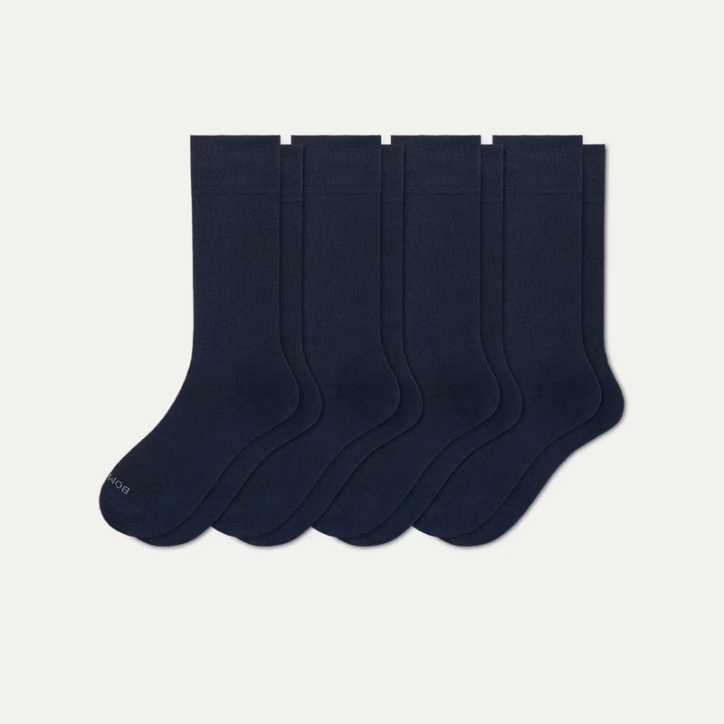 Men's Dress Calf Sock 4-Pack