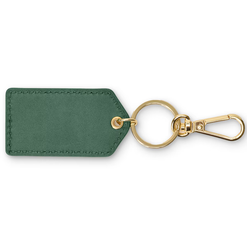 Monogrammed Cleo Leather Key Fob