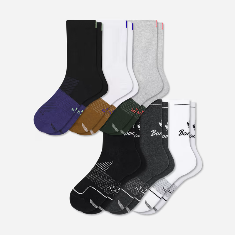 Men's Running Half Calf Sock 6-Pack