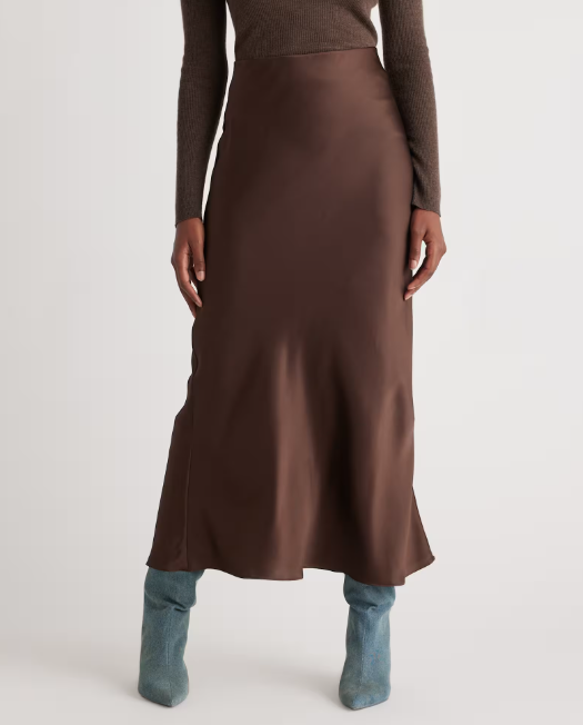100% Washable Silk Maxi Skirt