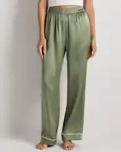 100% Washable Silk Satin Pajama Pant