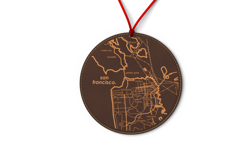 Home Town Map Ornament