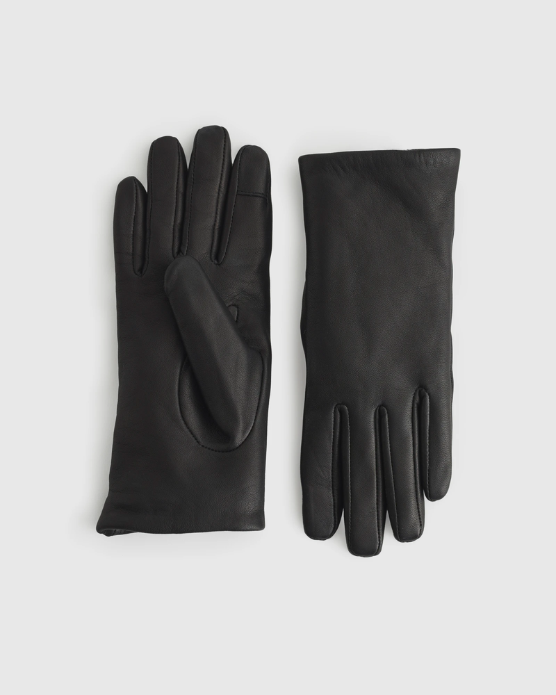 Cashmere Lined Leather Gloves