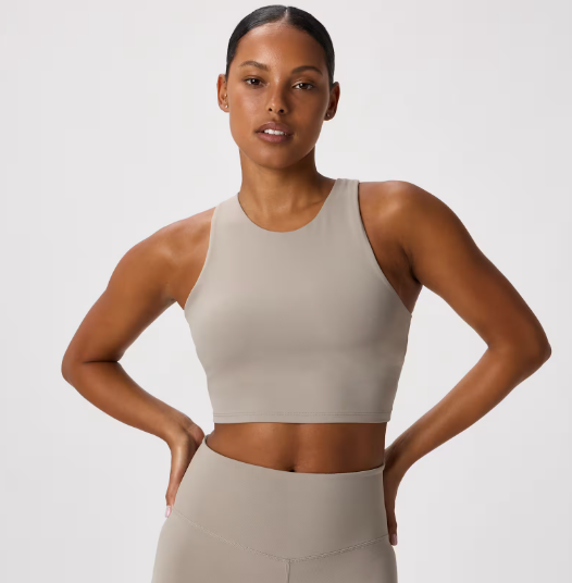 Ultra-Form High-Neck Cropped Tank
