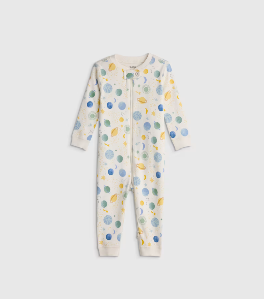 100% Organic Cotton One Piece Baby Pajama