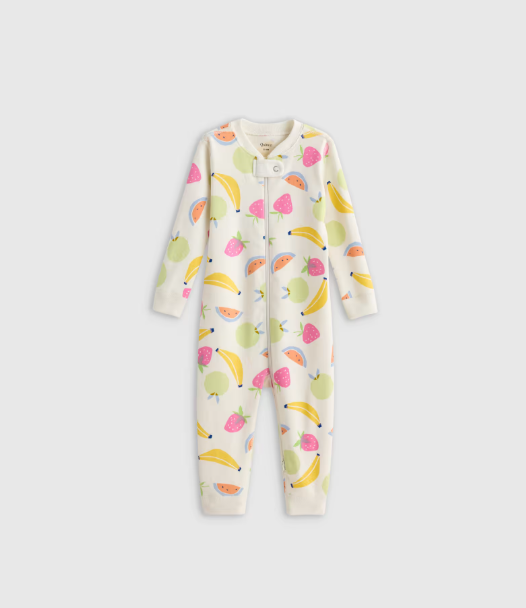 100% Organic Cotton One Piece Baby Pajama