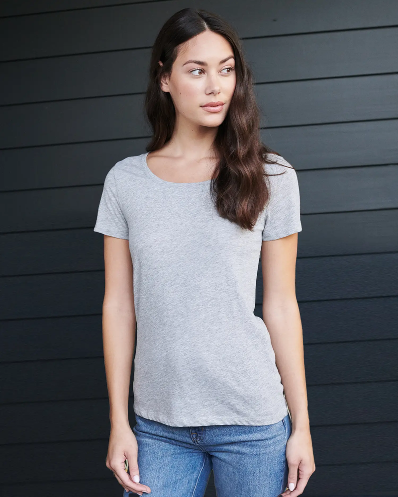 Cotton Modal Scoop Neck Tee