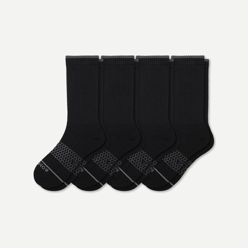 Men's Merino Wool Blend Calf Sock 4-Pack