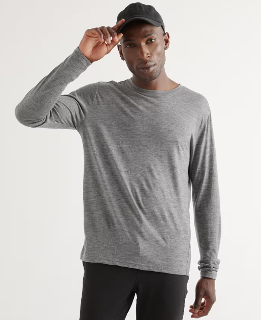 100% Merino Wool All-Season Long Sleeve Base Layer Tee