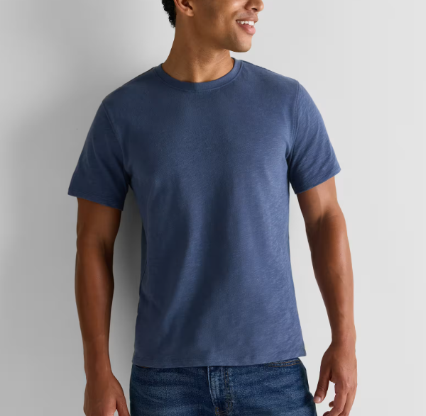 100% Organic Cotton Slub Crewneck Tee