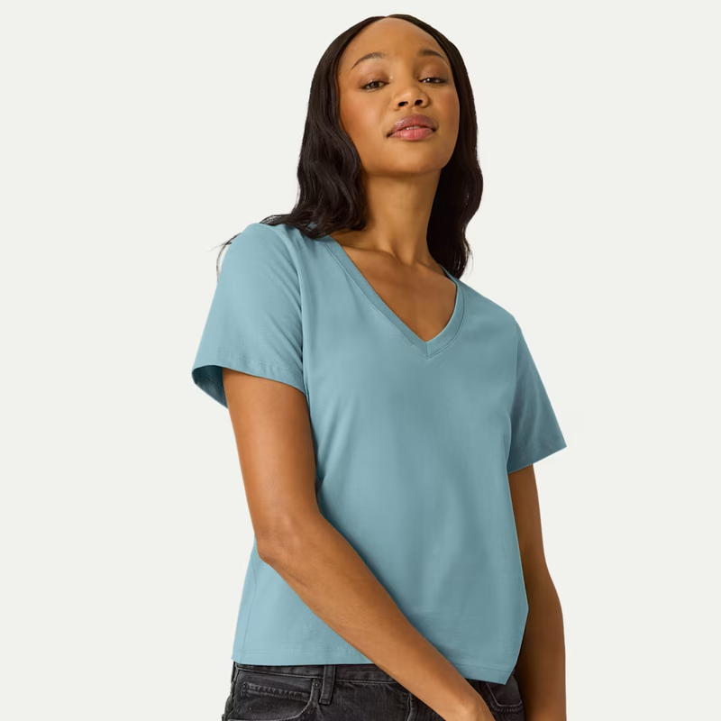 Women's Pima Cotton V-Neck T-Shirt