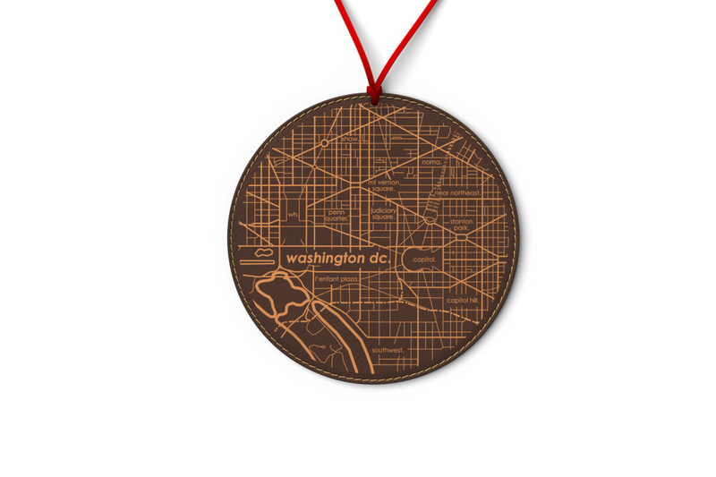 Home Town Map Ornament