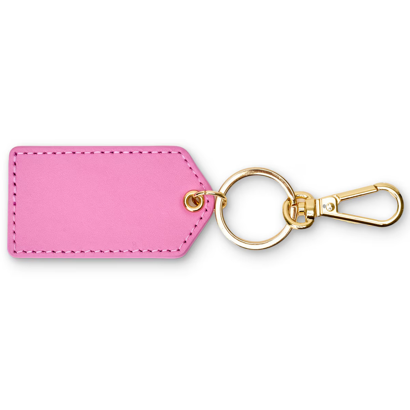 Monogrammed Cleo Leather Key Fob